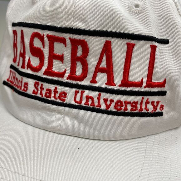 Illinois State Fighting Illini Baseball Cap Snapback Hat Russell Athletics White - Picture 2 of 11